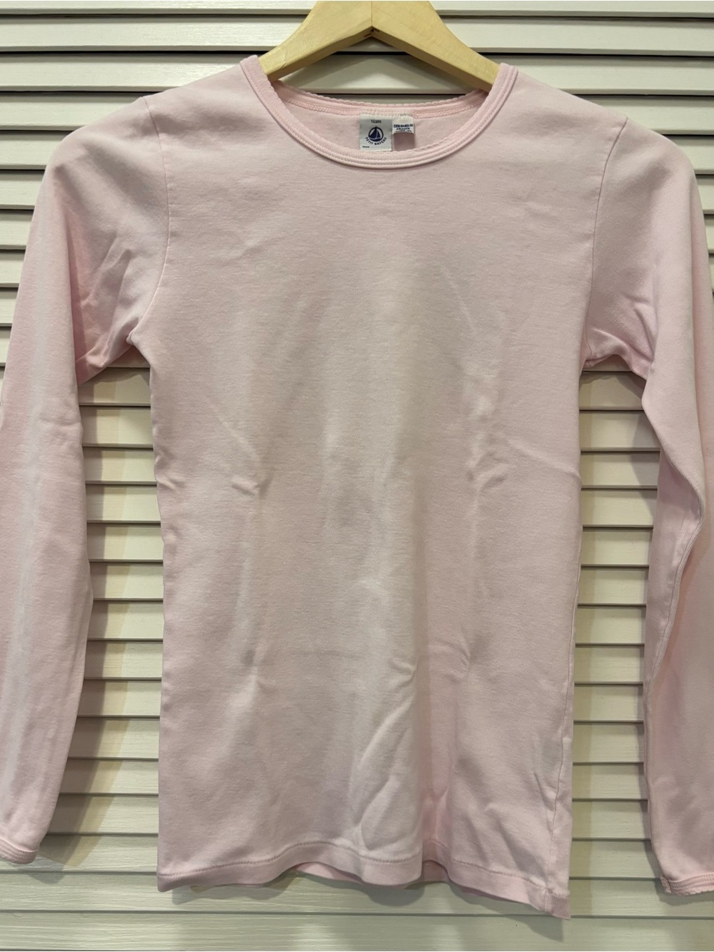 Petit Bateau Girl’s Light Pink Long Sleeve Crewneck Tee 14